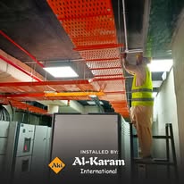 Fire Protection Pipework Cable Tray Installation